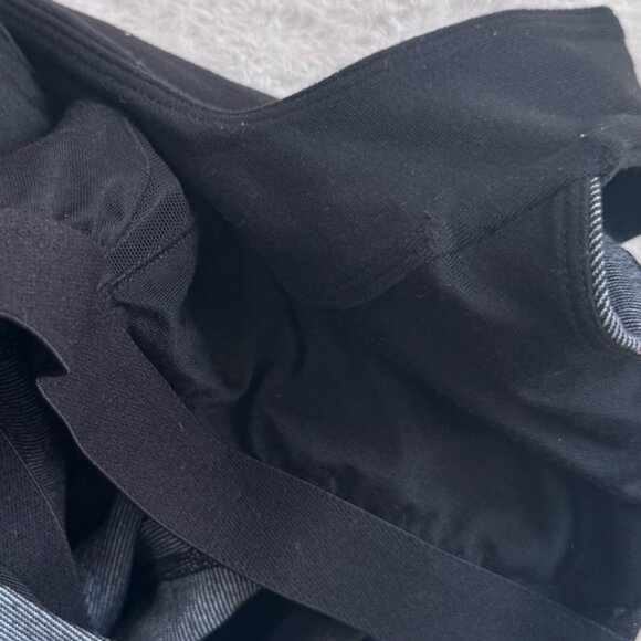 Lululemon Mesh Scoop Tank Shelf Bra Stripes Racerback Stretch Wide Top Crew 4 - Picture 6 of 15